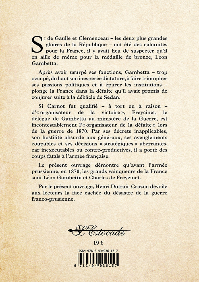 Gambetta et la Défense nationale